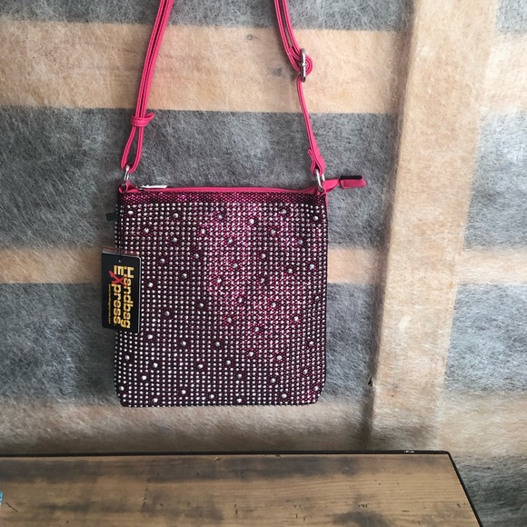 Sparkling Hot Pink Crossbody Bag - Picture 5 of 6